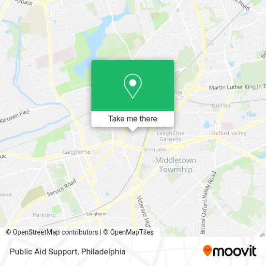 Public Aid Support map
