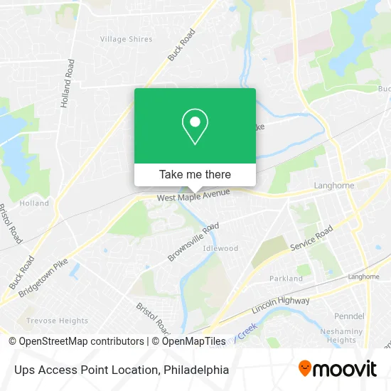Ups Access Point Location map