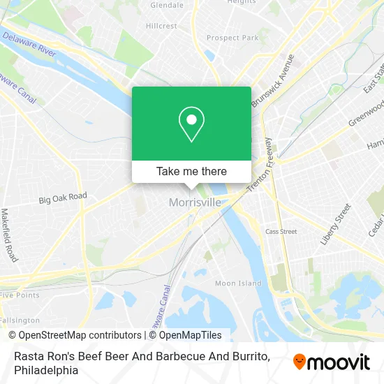 Rasta Ron's Beef Beer And Barbecue And Burrito map