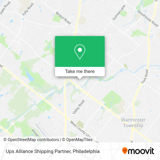 Ups Alliance Shipping Partner map