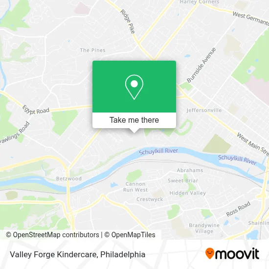 Valley Forge Kindercare map