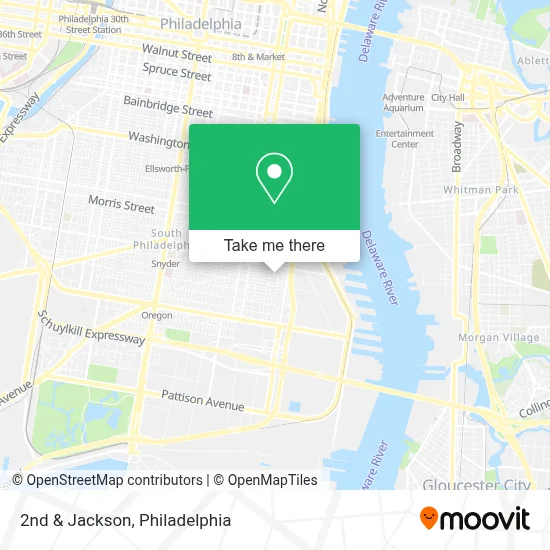 2nd & Jackson map