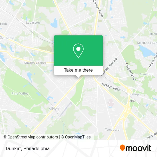 Dunkin' map