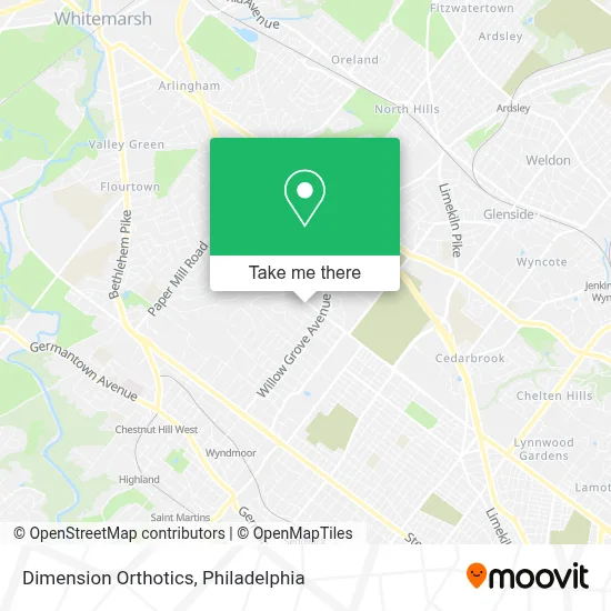 Dimension Orthotics map