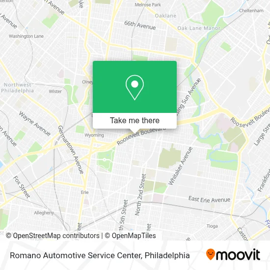Romano Automotive Service Center map
