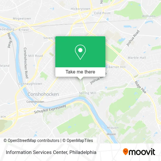 Information Services Center map