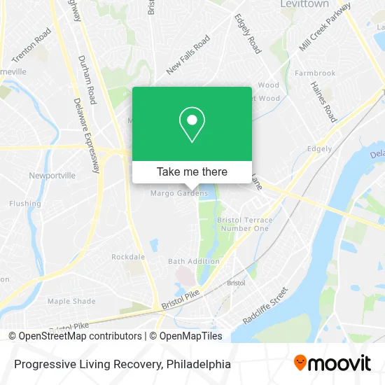 Progressive Living Recovery map