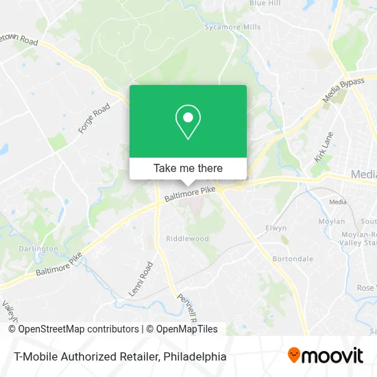 T-Mobile Authorized Retailer map