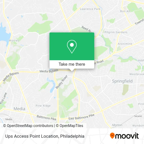 Ups Access Point Location map