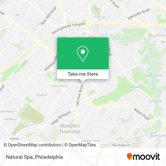 Natural Spa map