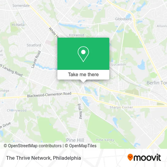 The Thrive Network map
