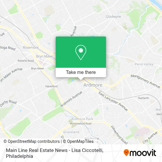 Main Line Real Estate News - Lisa Ciccotelli map