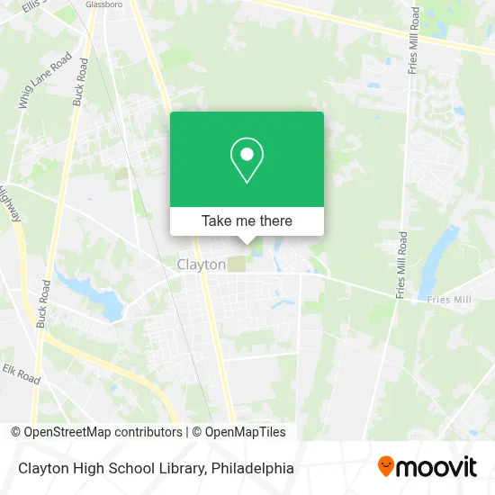 Clayton High School Library map