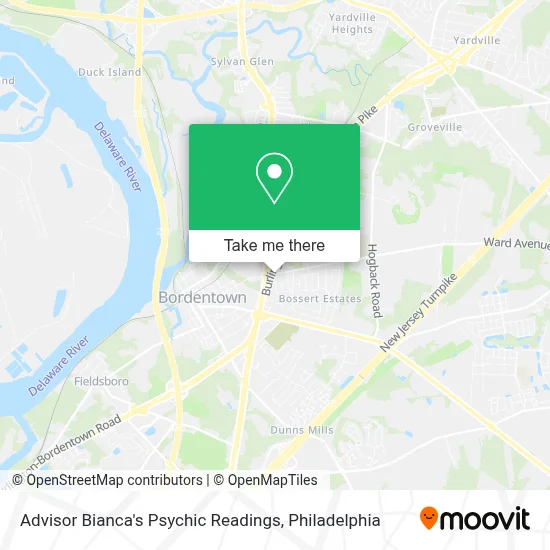 Advisor Bianca's Psychic Readings map