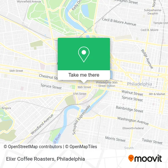 Elixr Coffee Roasters map