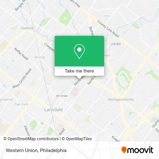 Western Union map