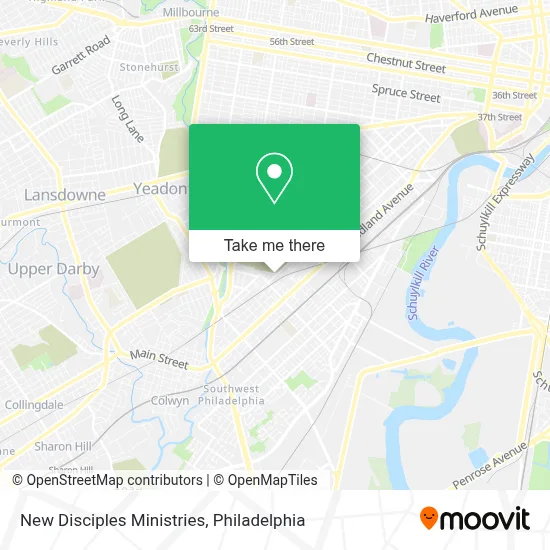 New Disciples Ministries map