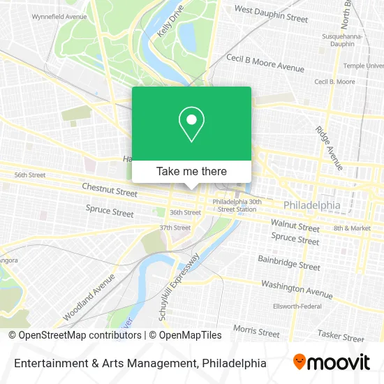 Entertainment & Arts Management map