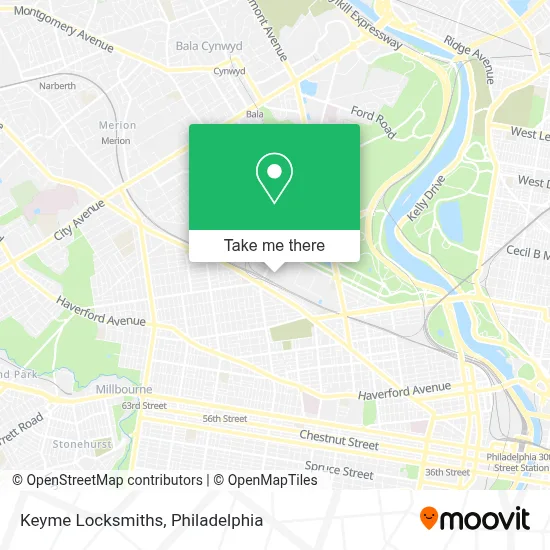 Keyme Locksmiths map