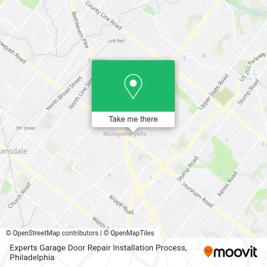 Experts Garage Door Repair Installation Process map