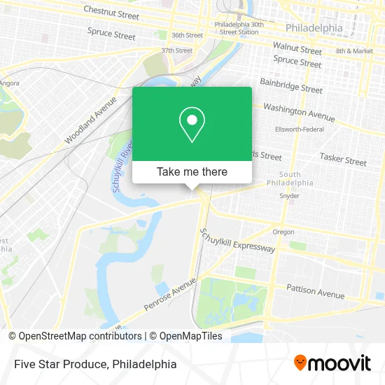 Five Star Produce map
