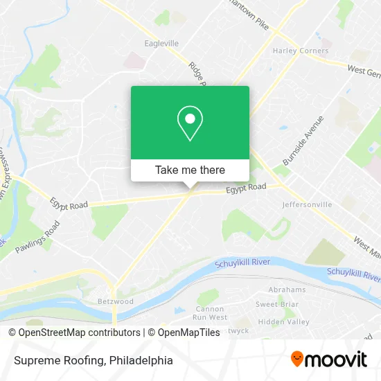 Supreme Roofing map