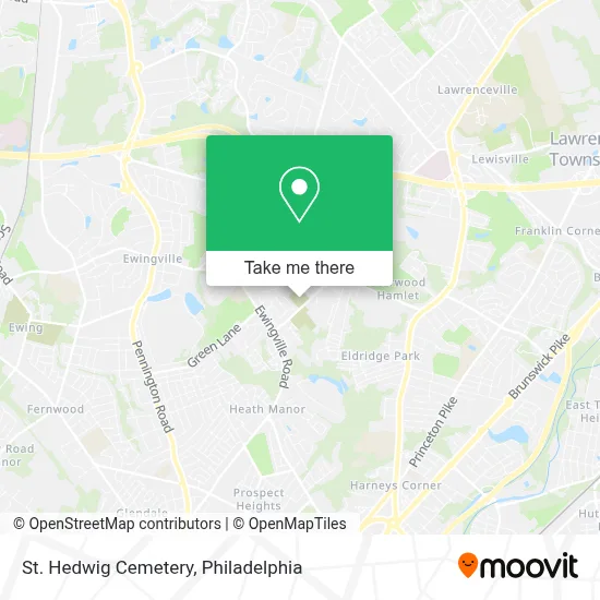 St. Hedwig Cemetery map