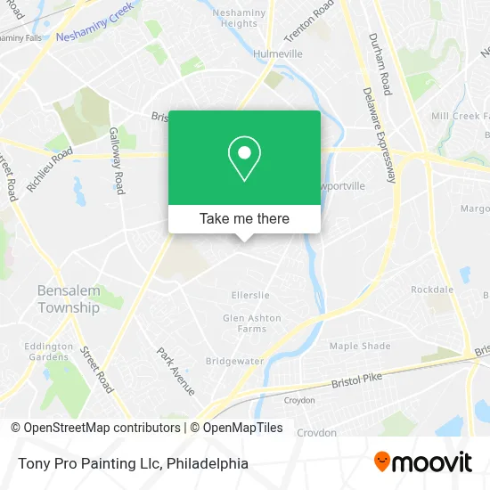 Tony Pro Painting Llc map