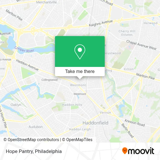 Hope Pantry map