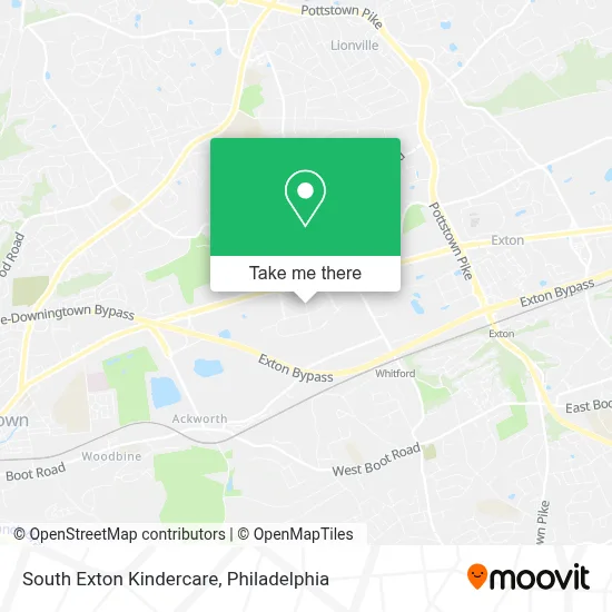 South Exton Kindercare map