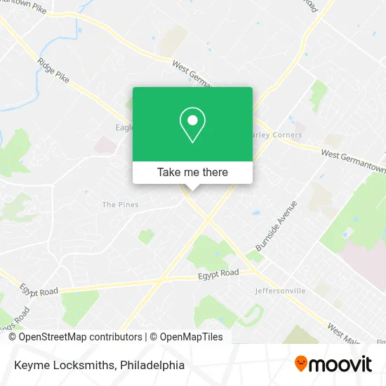 Keyme Locksmiths map