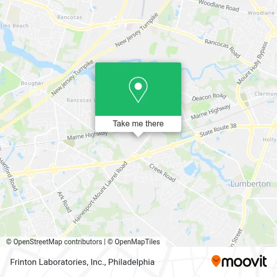 Frinton Laboratories, Inc. map