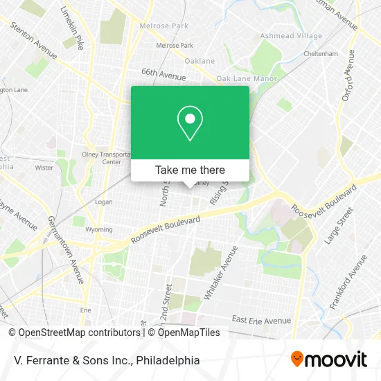 V. Ferrante & Sons Inc. map
