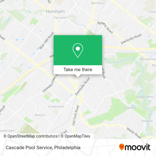 Cascade Pool Service map