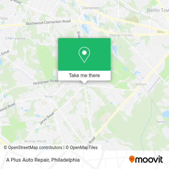 A Plus Auto Repair map