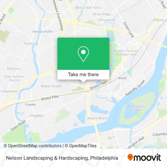 Nelson Landscaping & Hardscaping map