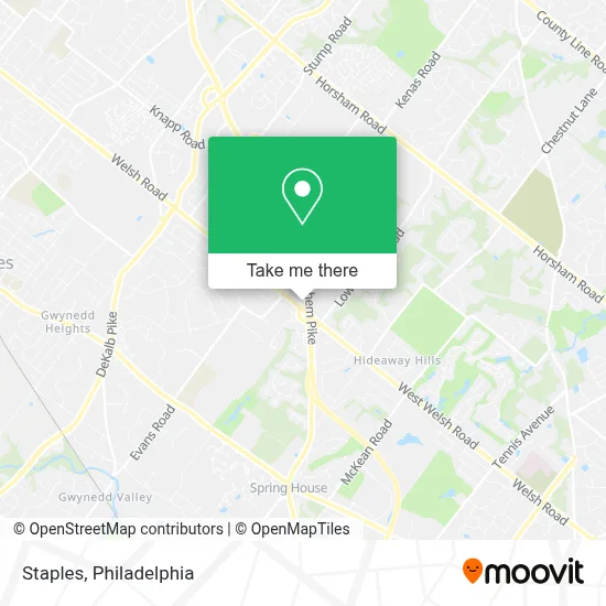 Staples map