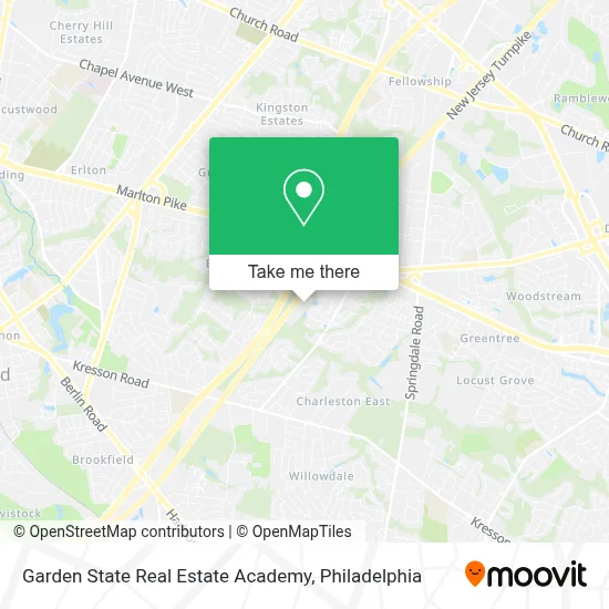 Garden State Real Estate Academy map
