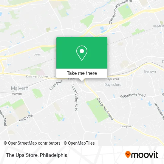 The Ups Store map