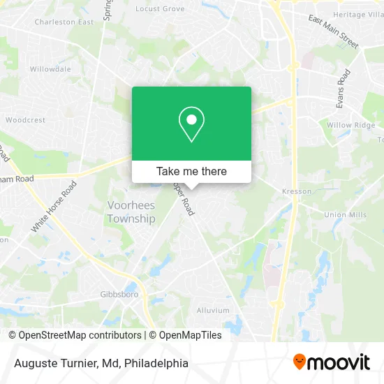 Auguste Turnier, Md map