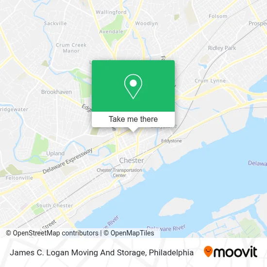 James C. Logan Moving And Storage map