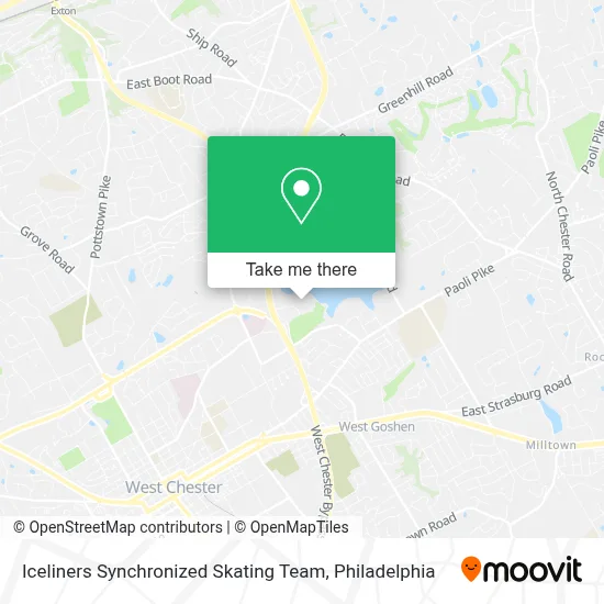 Iceliners Synchronized Skating Team map