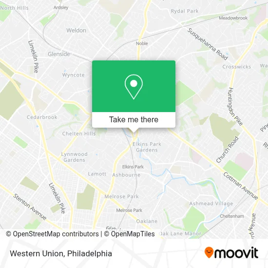 Western Union map