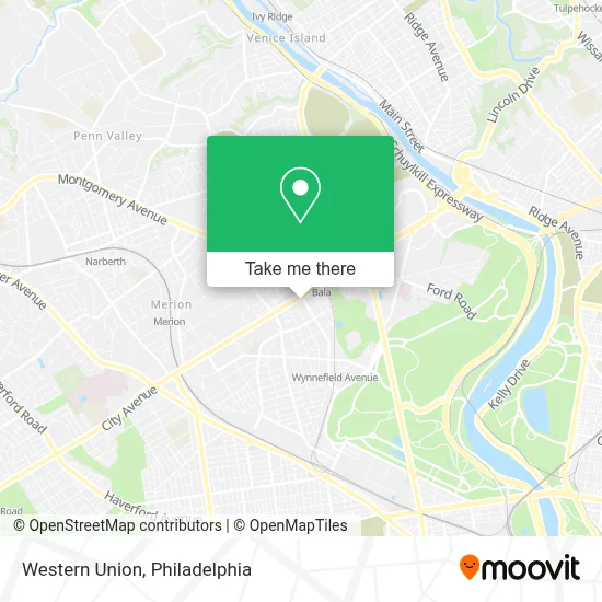 Western Union map