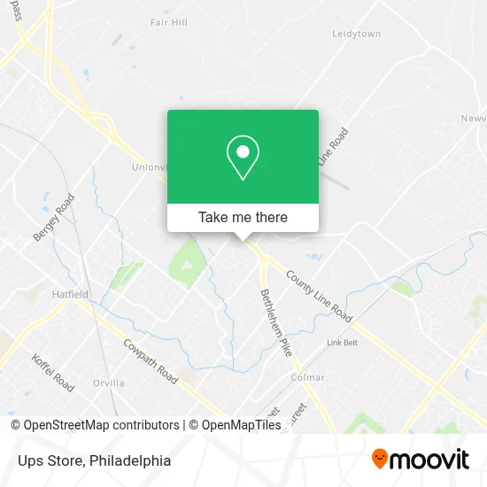Ups Store map