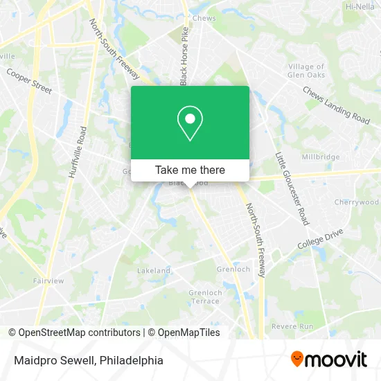 Maidpro Sewell map