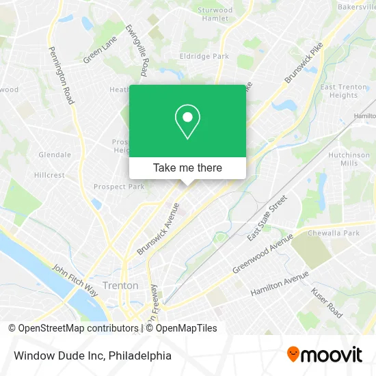 Window Dude Inc map