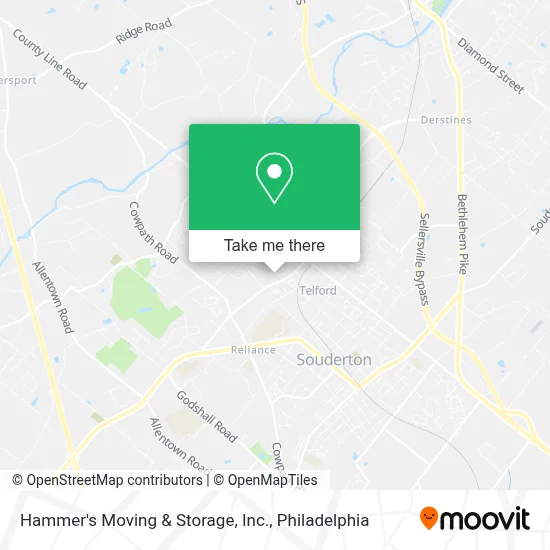 Hammer's Moving & Storage, Inc. map