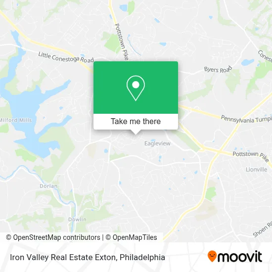 Iron Valley Real Estate Exton map