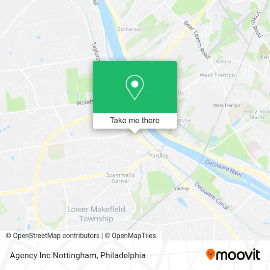 Agency Inc Nottingham map